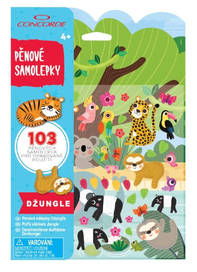 Levně Pěnové samolepky CONCORDE Džungle