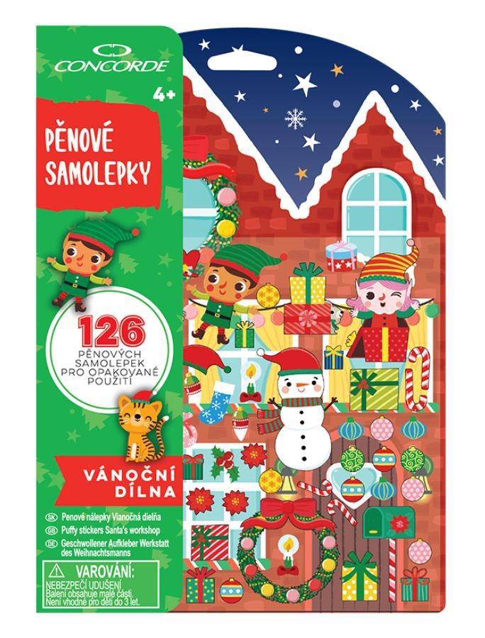 Pěnové samolepky CONCORDE Vánoční dílna CONCORDE