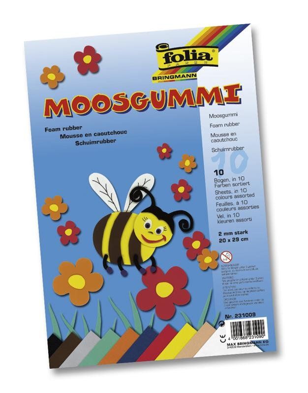 Pěnovka Folia 10 listů, mix barev