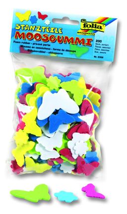 Obrázek produktu: Pěnovka motiv kytka a motýl - mix barev a velikostí, 200 ks