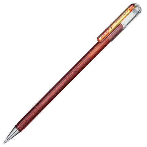 Obrázek produktu: Pentel Dual Metallic Gelové kuličkové pero - oranžová/metalická žlutá