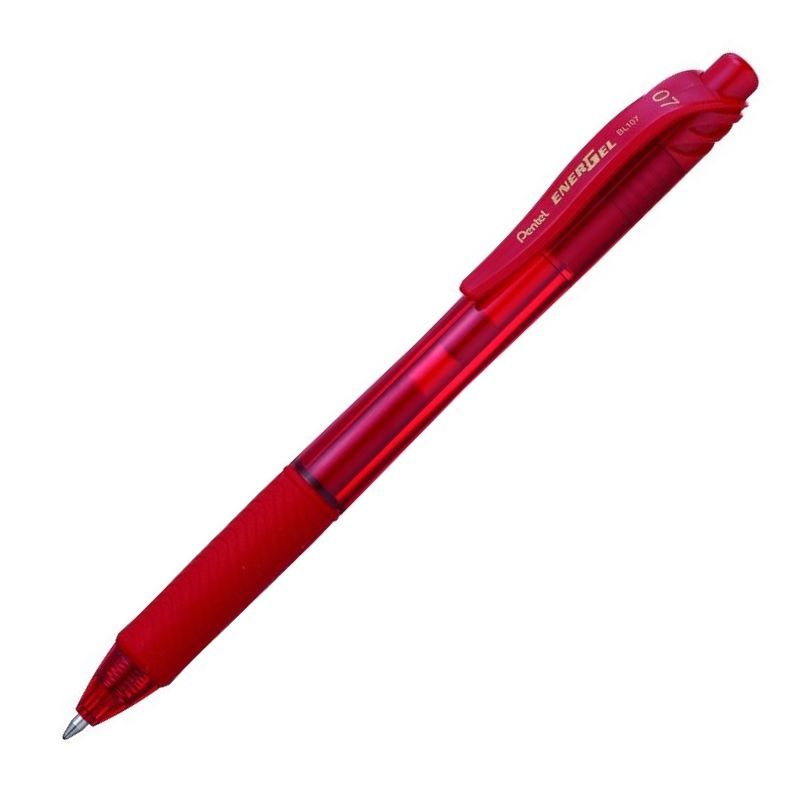 Pentel EnerGel BL107 Gelový roller 0,7 mm - červený