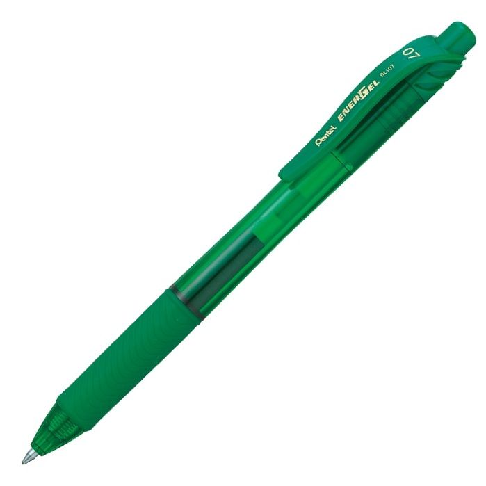 Pentel EnerGel BL107 Gelový roller 0,7 mm - zelený