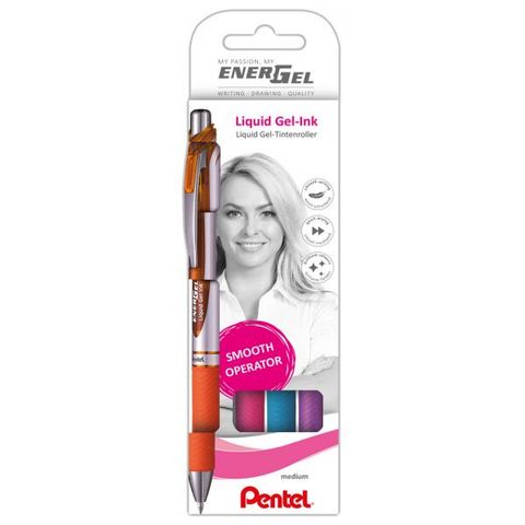Obrázek produktu: Pentel EnerGel BL77 Gelový roller 0,7 mm - sada 4 barev Cool