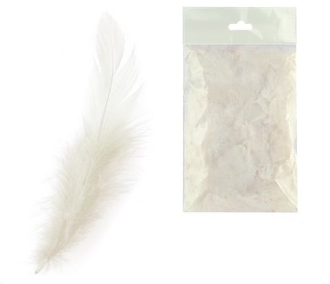 Obrázek produktu: Peří barevné 10 g - bílé