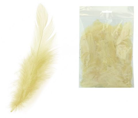 Obrázek produktu: Peří barevné 10 g - krémové