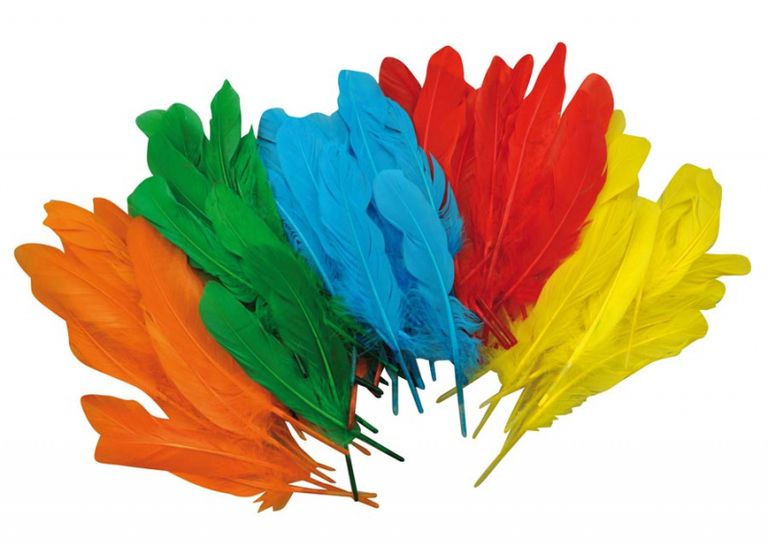 Peří indiánské , 120 ks