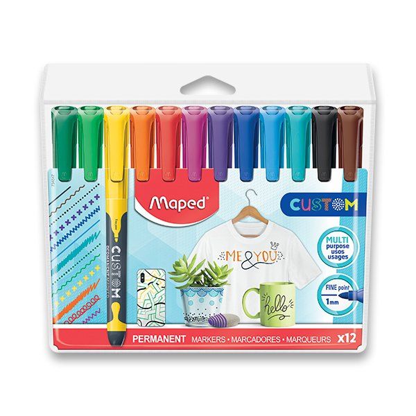 Popisovač Classic Custrom souprava 12 ks Maped