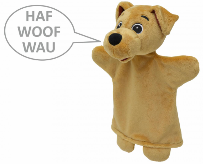 Pes 26 cm, zvukový maňásek