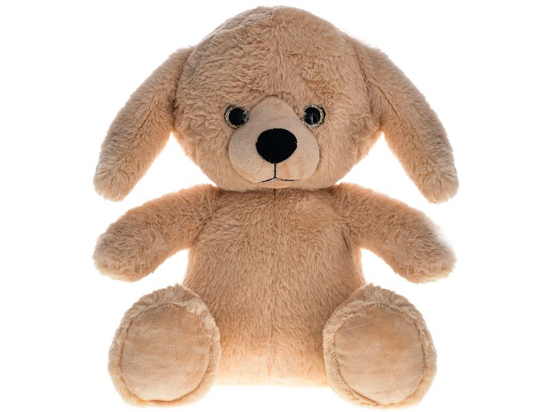 Pes plyšový hnědý 35 cm
