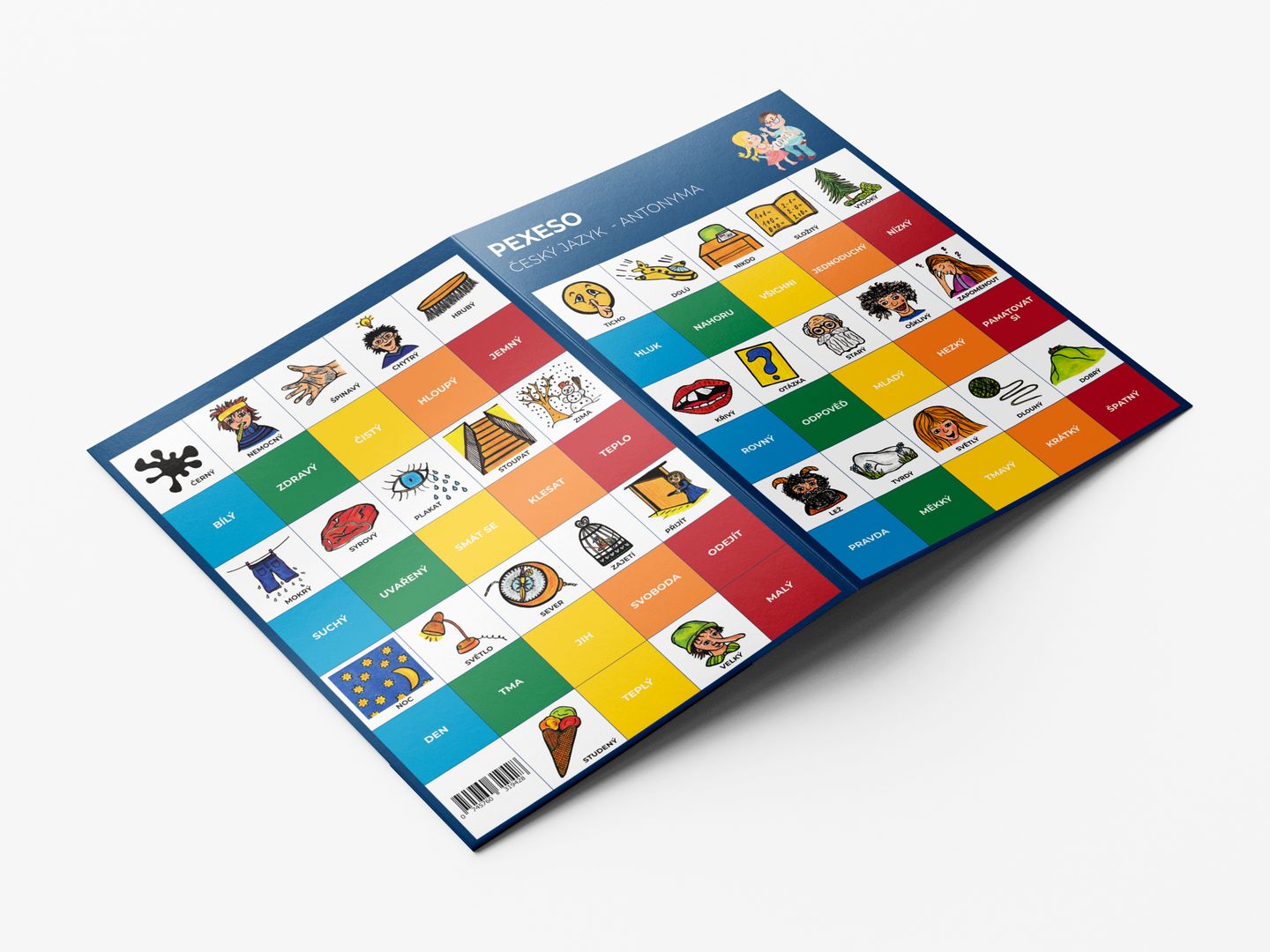 Pexeso - Český jazyk - Antonyma