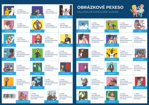 Obrázek produktu: Pexeso - Český jazyk - Slovesa - určování mluvnických kategorií