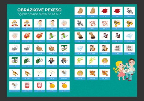 Obrázek produktu: Pexeso - Vyjmenovaná slova M + P
