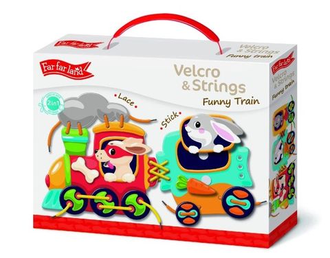 Obrázek produktu: PEXI Velcro skládačky - Výuková hra - Veselý vlak