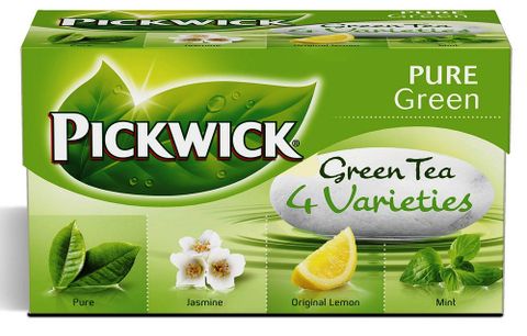 Obrázek produktu: Pickwick zelený čaj 20 × 2 g - pure, citron, jasmín, máta