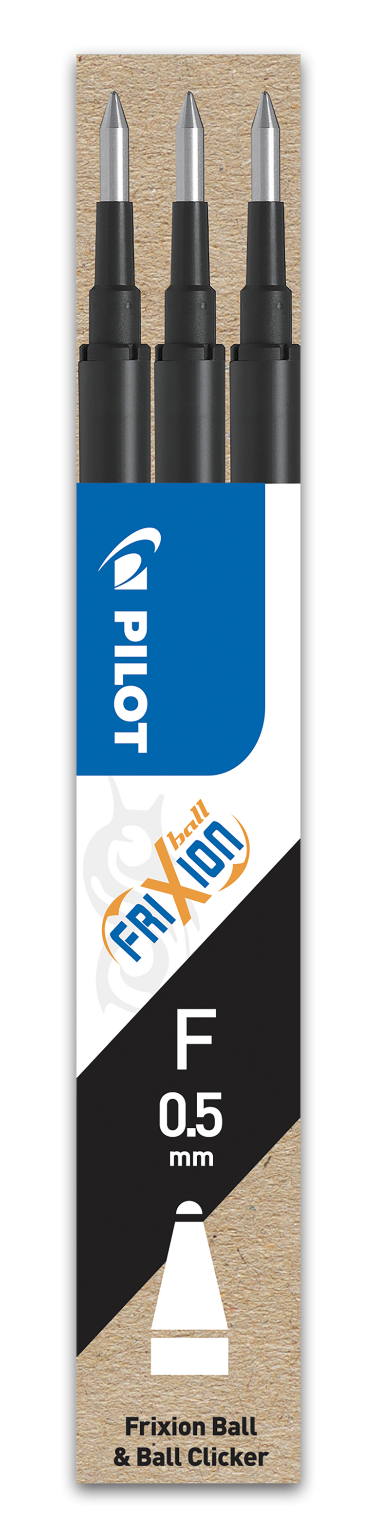 FriXion Clicker 0.5mm náplň černá 3 ks Pilot