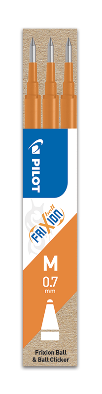 Pilot FriXion Ball 07 Náplň sada 3 ks - oranžová