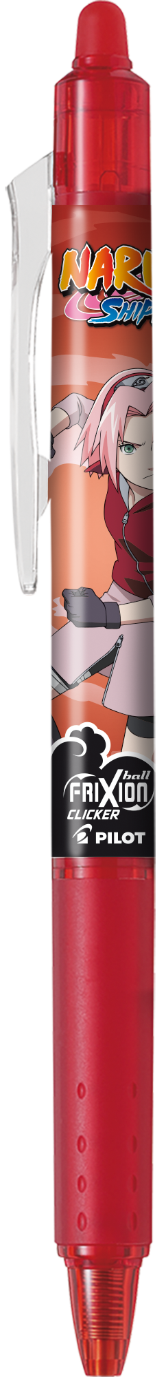Obrázek produktu: Pilot FriXion Clicker 07 Naruto Roller 0,7 mm - červená
