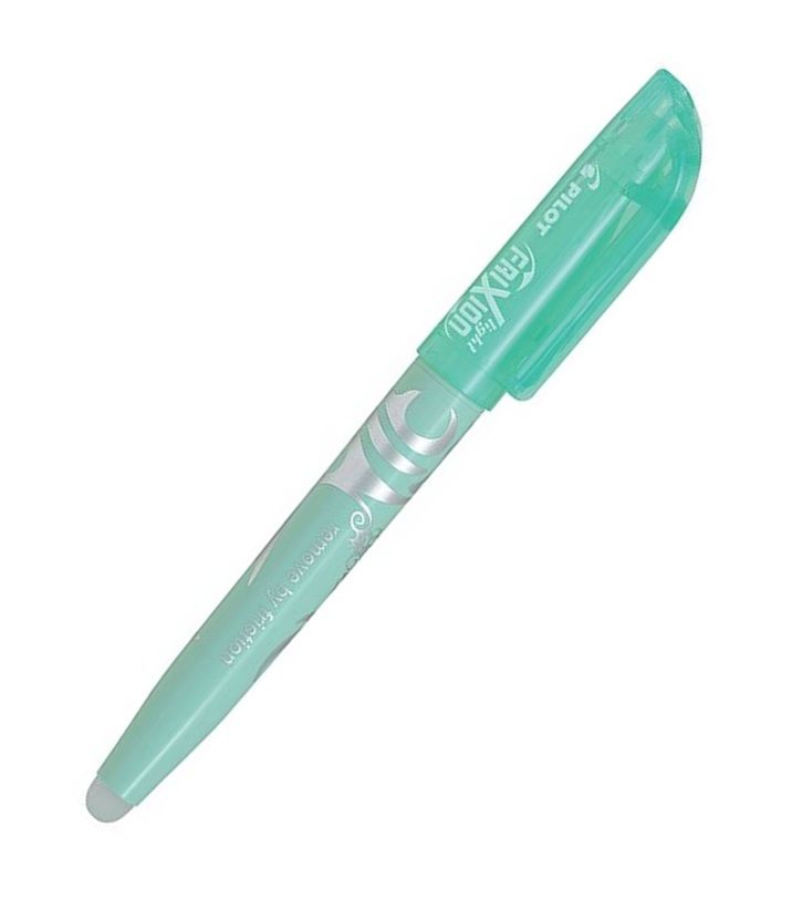 Zvýrazňovač Pilot FriXion Light - pastelově zelený, zkosený