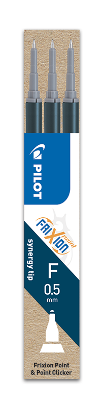 Pilot Frixion Point - náplň - modročerná, 3 ks