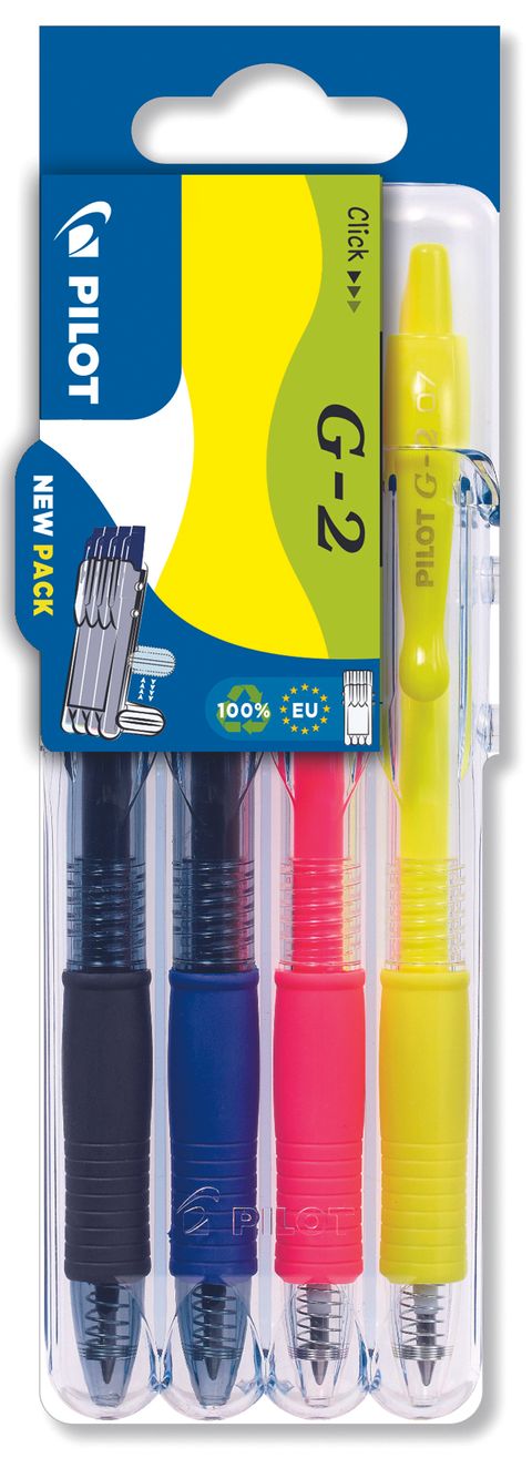 Obrázek produktu: Pilot G-2 Gelový roller 0,7 mm - sada 4 barev Set2Go