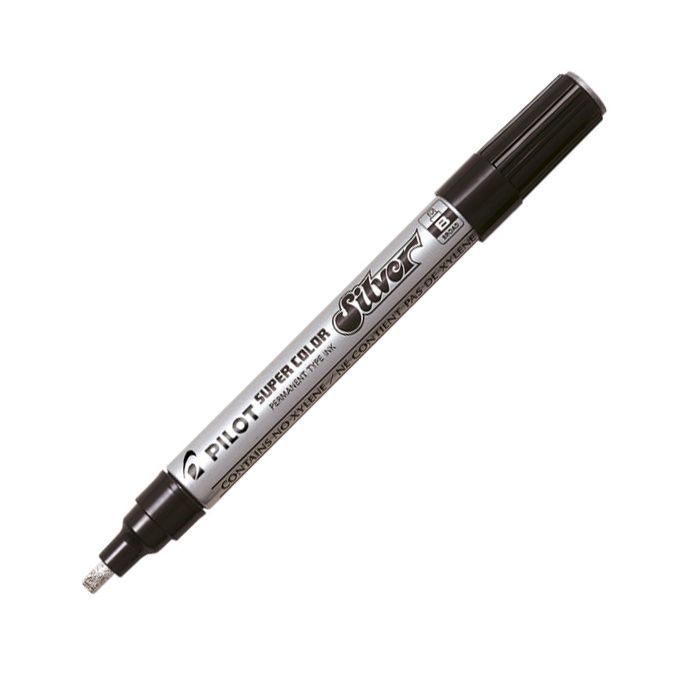 Pilot Super Color Lakový permanentní popisovač 2-4 mm - stříbrný