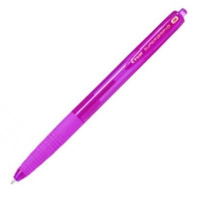 Obrázek produktu: Pilot Super Grip-G Kuličkové pero stiskací hrot M - růžové