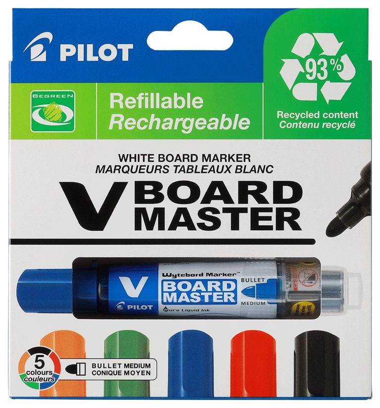 Popisovač Pilot V Board Master - sada 5 barev