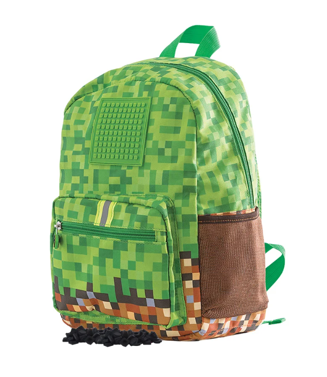 PIXIE CREW dětský batoh zeleno-hnědý malý panel