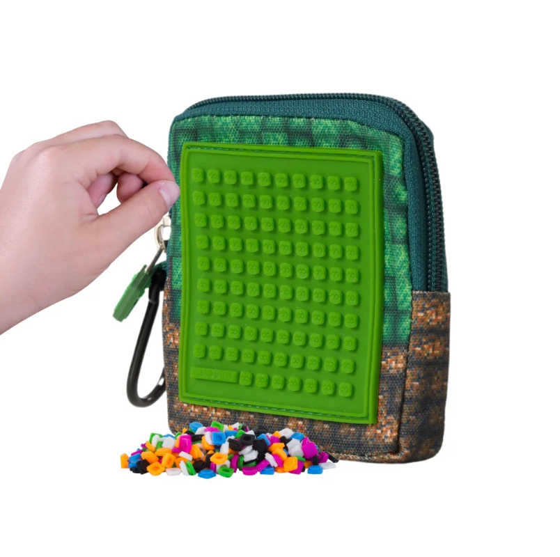 PIXIE CREW Kapsa čtverec,zelená, Mine&Craft 50 pixelů