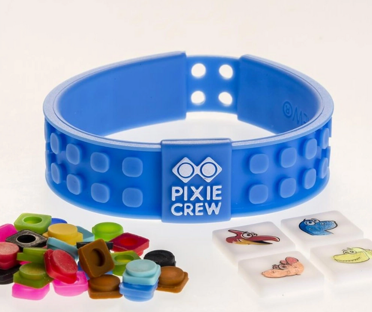 PIXIE CREW Kreativní DINO náramek modrý