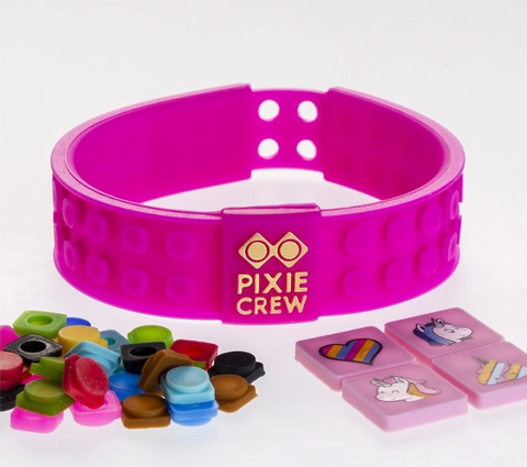 Obrázek produktu: PIXIE CREW Kreativní UNICORN náramek tématický fuchsiový s jednorožci