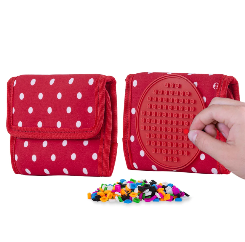 PIXIE CREW peněženka červená s bílým puntíkem