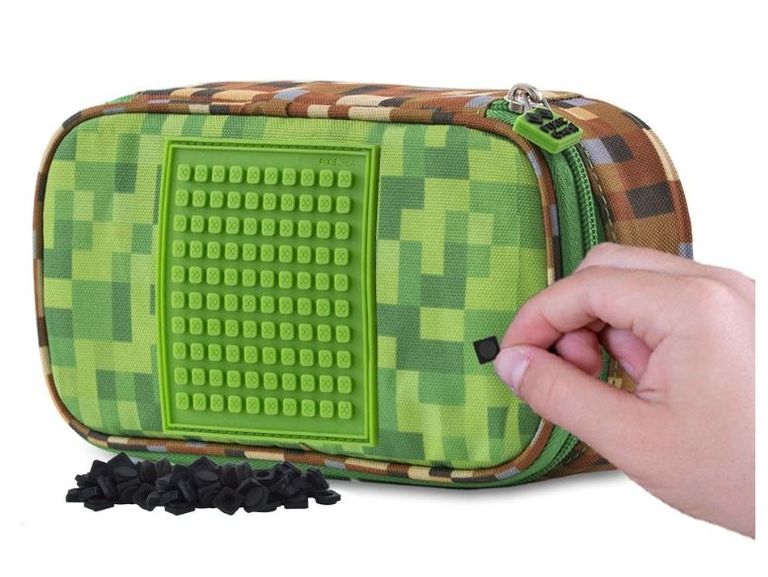 PIXIE CREW studentský penál Minecraft - zelený