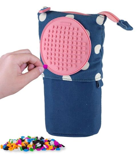 Obrázek produktu: PIXIE CREW studentský POP-UP penál - modrý s puntíkem