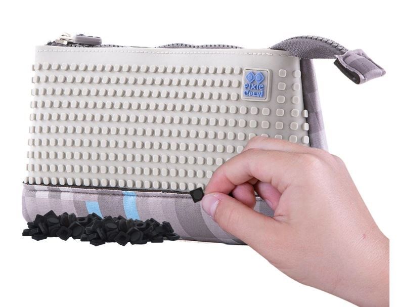 PIXIE CREW velké pouzdro Minecraft - šedé