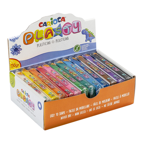 Obrázek produktu: Plastelína Carioca 12 × 150 g, displej - mix  barev