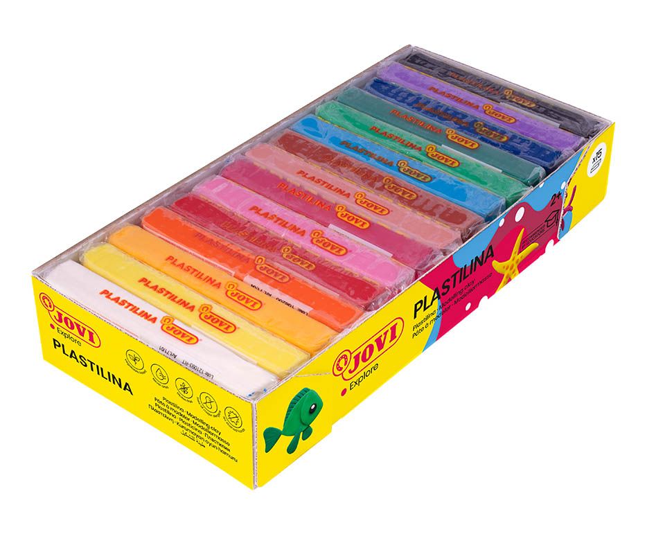 Plastelína Jovi - 15 × 350 g, 15 barev