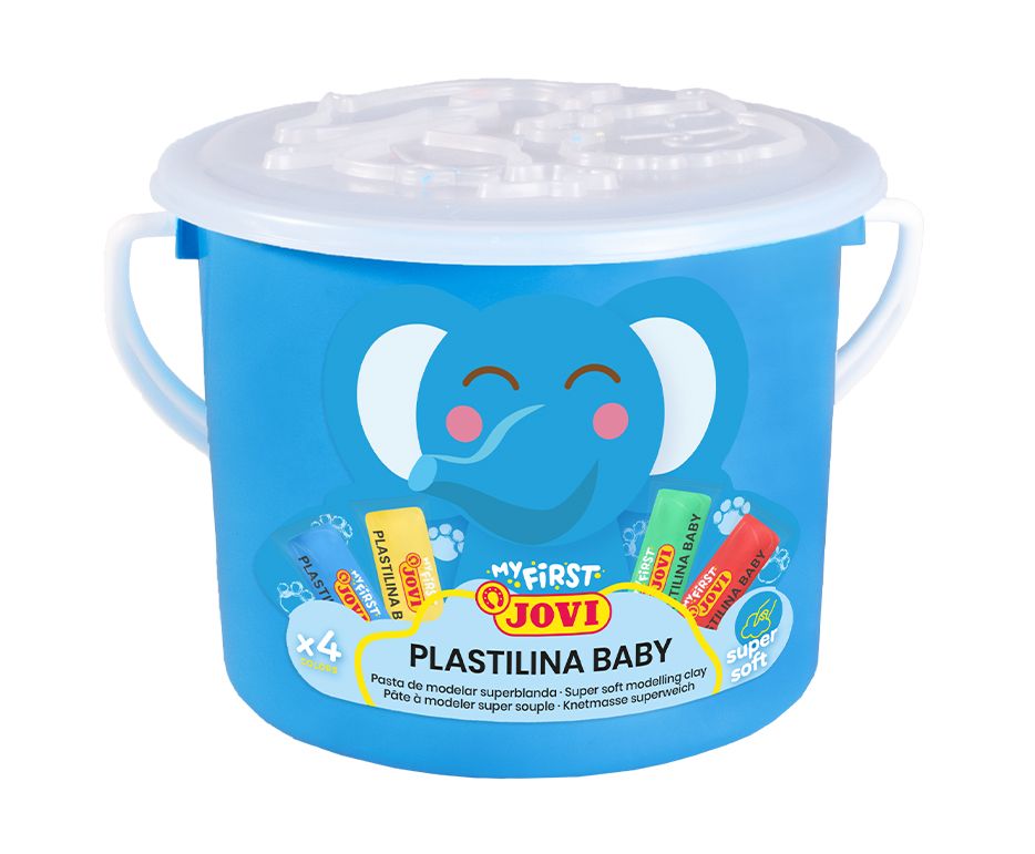 Plastelína JOVI BABY 10 × 38 g, modrý kbelík