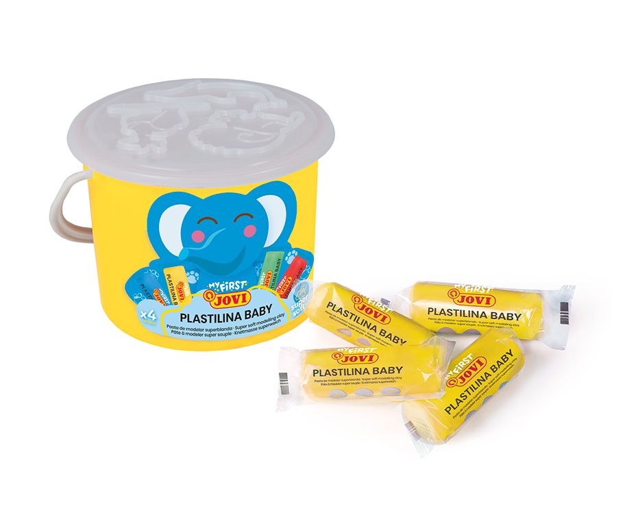 Plastelína JOVI BABY 10 × 38 g, žlutý kbelík