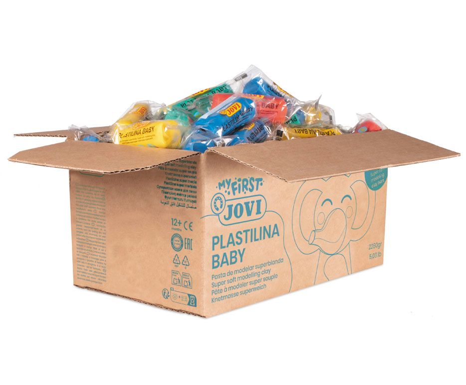 Plastelína JOVI BABY 60 × 38 g, mix barev