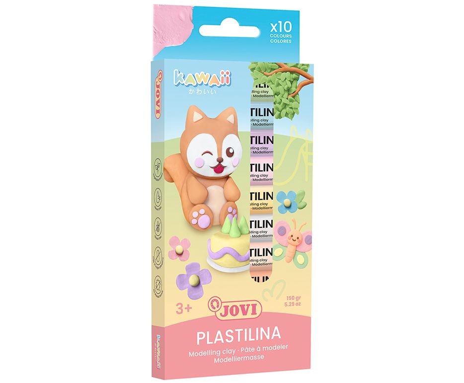 Plastelína JOVI Kawaii - 10 x15 g