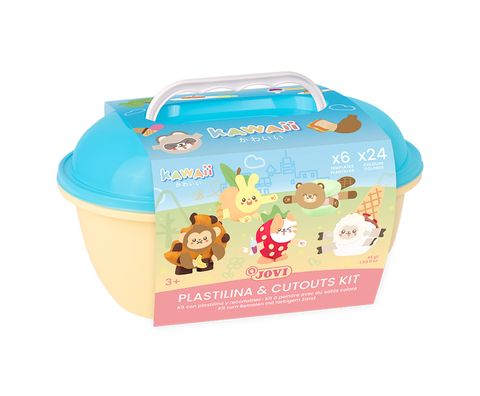 Obrázek produktu: Plastelína JOVI Kawaii PLAY&FUN kufřík - 50 ks