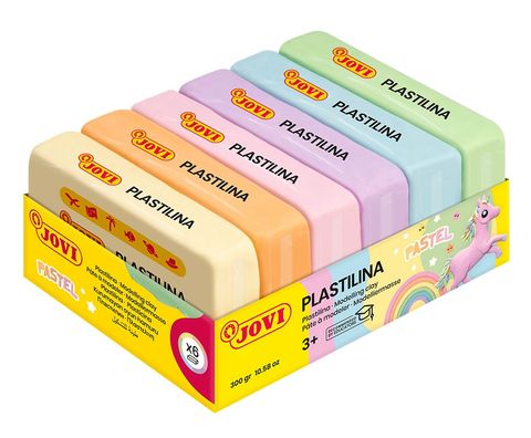 Obrázek produktu: Plastelína JOVI - PASTEL, 6 × 50 g
