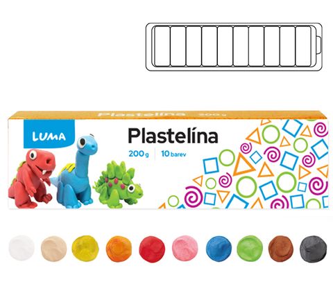 Obrázek produktu: Plastelína LUMA 10 barev