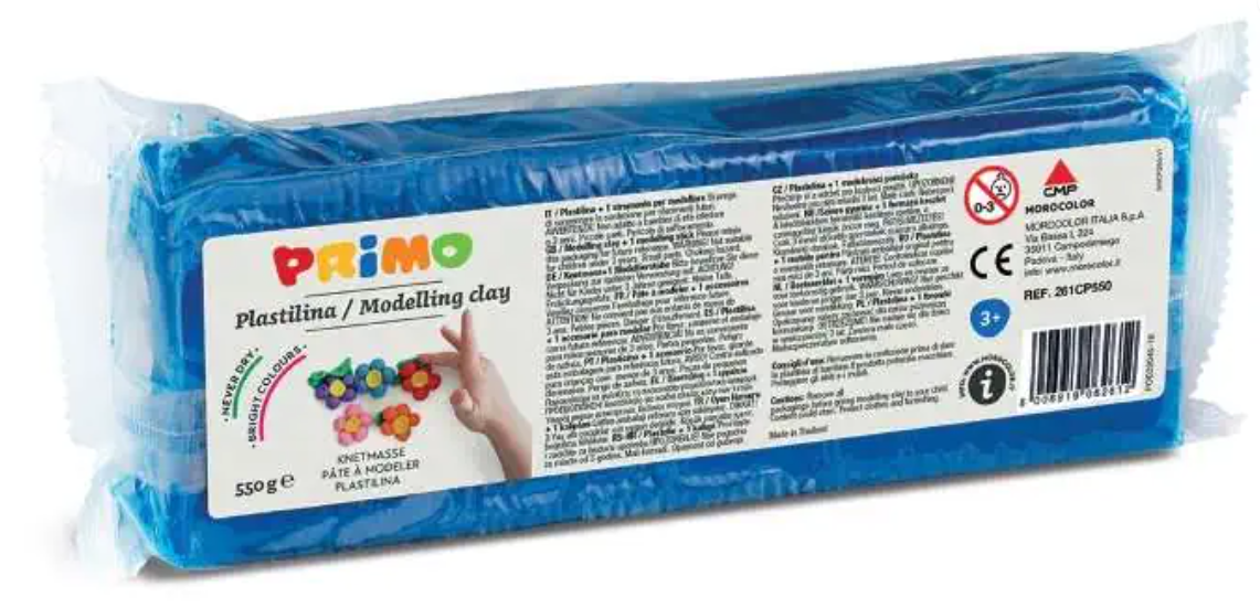 Plastelína PRIMO 550 g - modrá