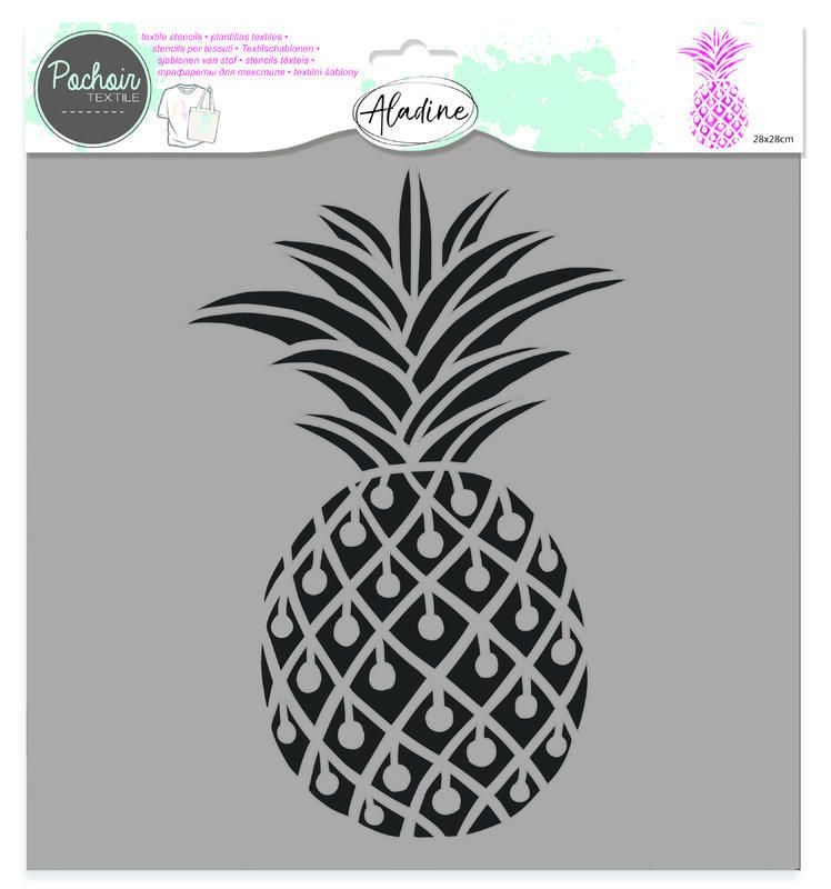 Plastová šablona Aladine - Ananas, 28 × 28 cm