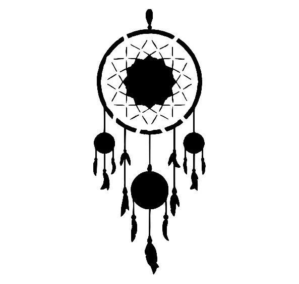 Plastová šablona - Lapač snů, 29 × 29 cm