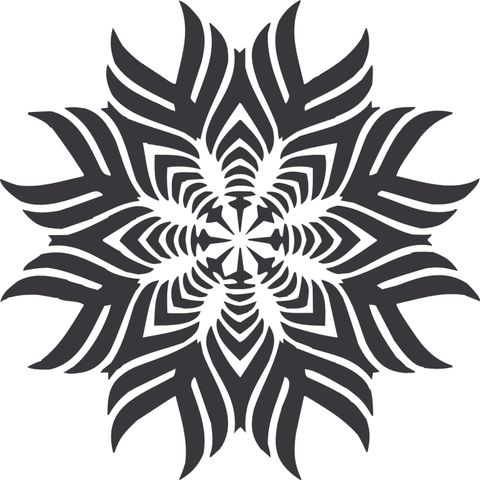 Obrázek produktu: Plastová šablona - Mandala, 14,5 × 14,5 cm