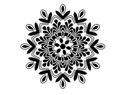 Plastová šablona - Mandala, 29 × 29 cm
